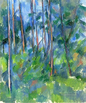  Woods Painting - In the Woods Paul Cezanne